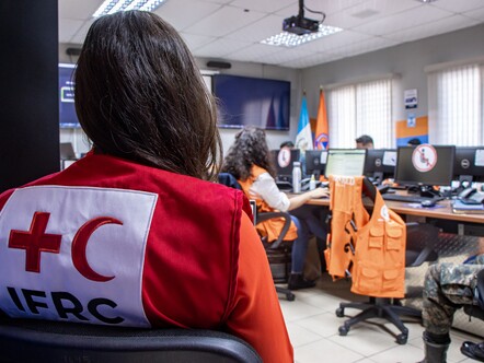 IFRC at the disaster simulation exercise 