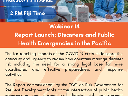 Disasters and PHE in the Pacific