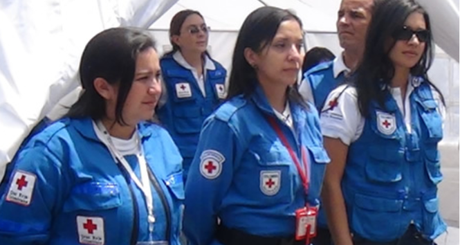 The Colombian Red Cross is attending the event