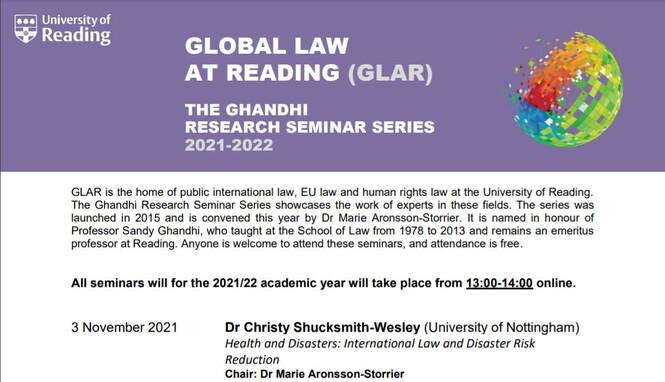 GLAR Event International Law and DRR