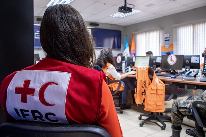 IFRC at the disaster simulation exercise