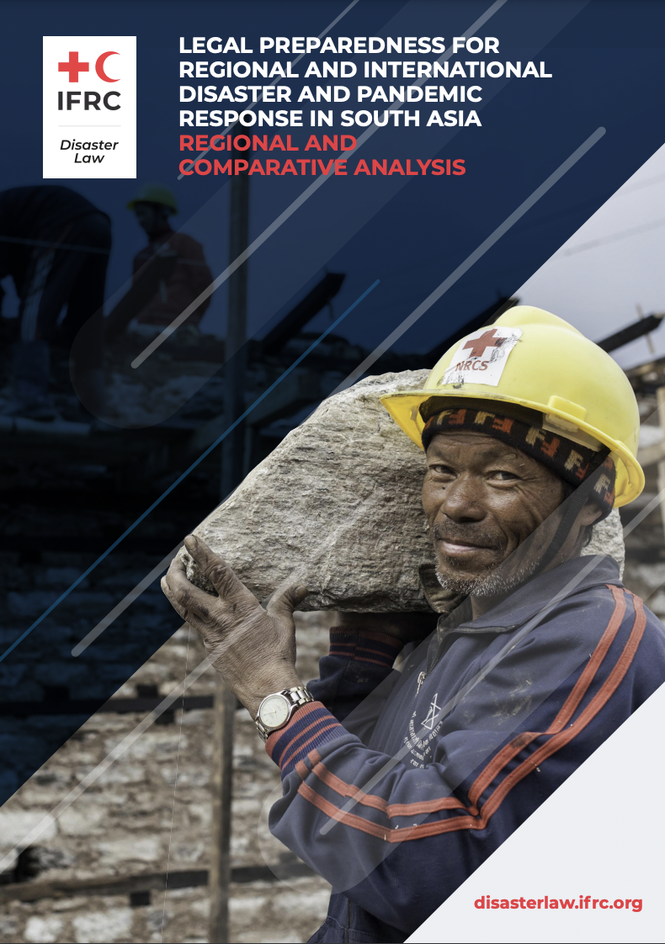 Report cover shows a person carrying a stone for building and smiling at the camera