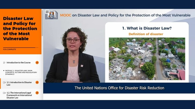 Free online disaster law course launched