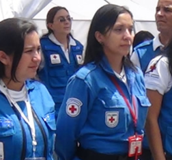 The Colombian Red Cross is attending the event