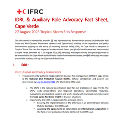 IDRL & AR fact sheet - Cape Verde 0825