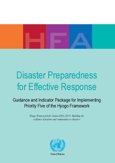 UN, Disaster Preparedness For Effective Response - Guidance And ...