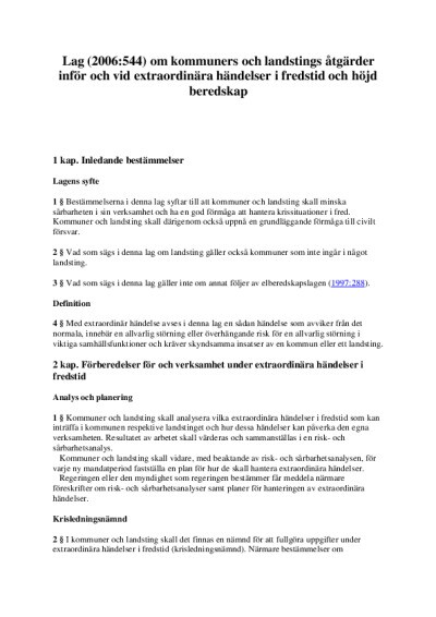 Lag (2006544) om kommuners och landstings åtgärder inför och vid extraordinära händelser i fredstid och höjd beredskap.pdf