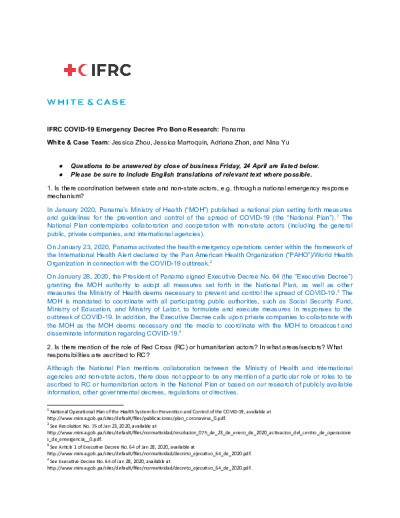 COVID-19 Emergency Decree Research - Panama.pdf