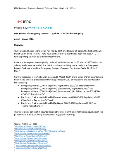 COVID-19 Emergency Decree Research - Turks & Caicos.pdf