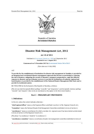 Namibia - Disaster Risk Management Act, 2012_0.pdf