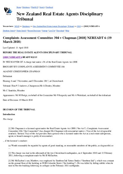 Complaints Assessment Committee 304 v Chapman [2018] NZREADT 6 (19 March 2018).pdf