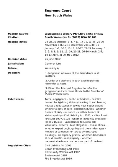 Warragamba Winery Ltd v State of New South Wales 2012 AUS.pdf