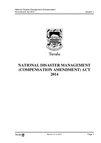 NationalDisasterManagementCompensationAmendmentAct2014.pdf