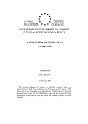 CASE OF GUERRA AND OTHERS v. ITALY.pdf