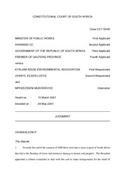 Minister of Public Works v Kyalami Ridge Environmental Assoc 2001 SA.pdf