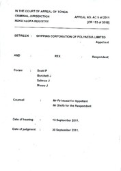 Shipping Corporation of Polynesia Ltd v Rex 2012 TON.pdf