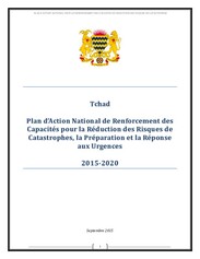 Chad National plan of action for capacity building for disaster risk reduction and emergency preparedness and response 2015 - 2020.pdf
